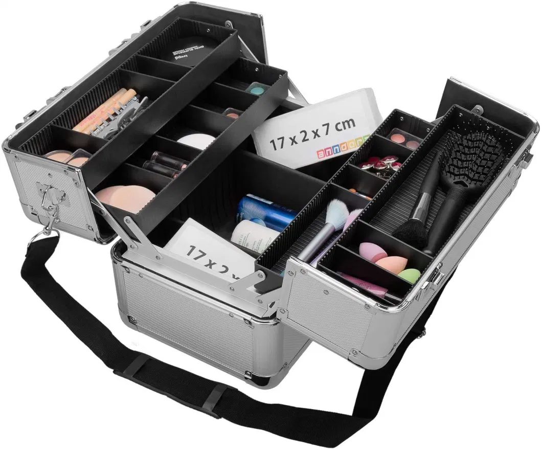 Makeup Box Vanity Organiser Storage Train Beauty Cosmetic Case