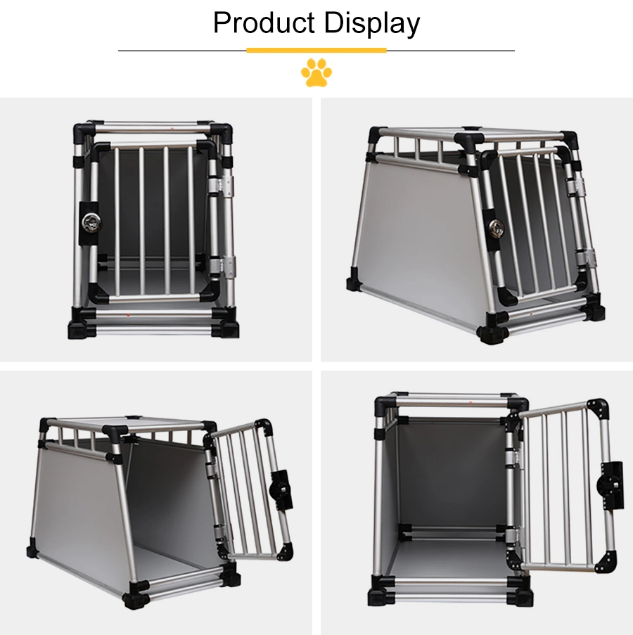 Aluminum Folding Animal Cage Metal Malinois Collapsible Dog Kennel Box