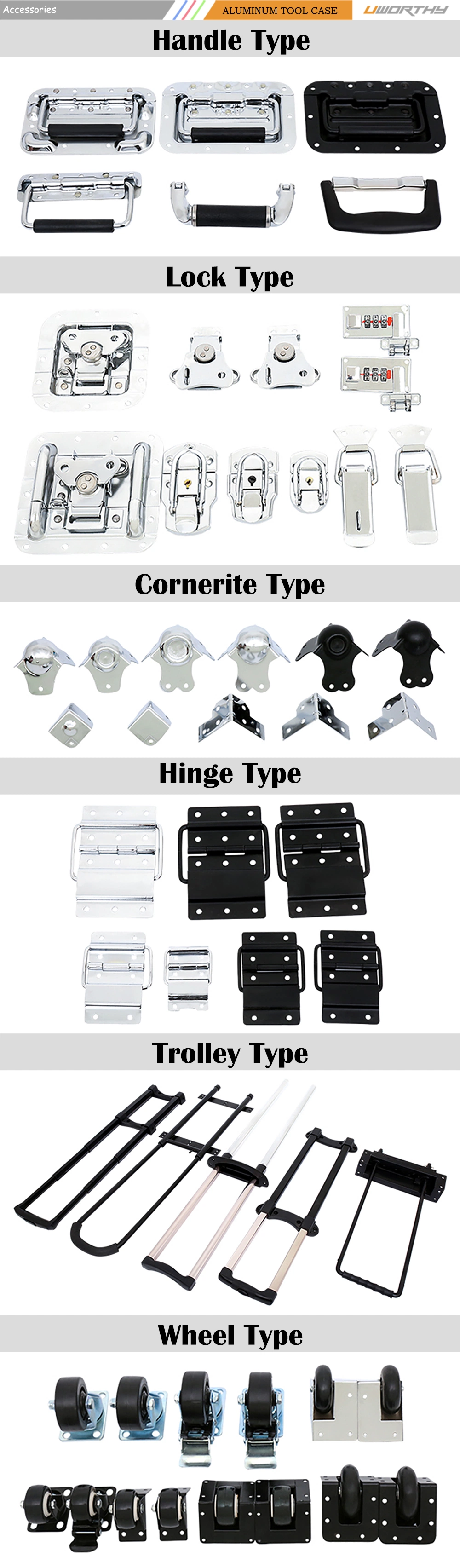 Factory Professional Custom Air Aluminum Tool Trolly Flight Case